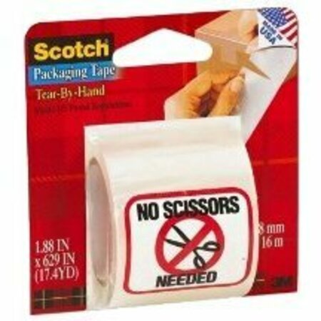 3M Scotch Hand Tearable Packaging Tape 051131657458